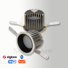 【SG842】2.5-inch Integral Dimmable Shallow Recessed LED Downlight With White Trim