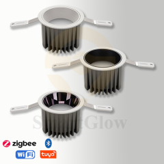 【SG842】2.5-inch Integral Dimmable Shallow Recessed LED Downlight With White Trim
