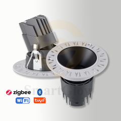 【SG845】12W Led Cob Adjustable Ceiling Downlight Dimmable White ip65 Recessed Spotlight for Bathroom