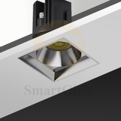 2.5-inch Commercial Adjustable Swivel Square Recessed Led Spot Lighting With Trim