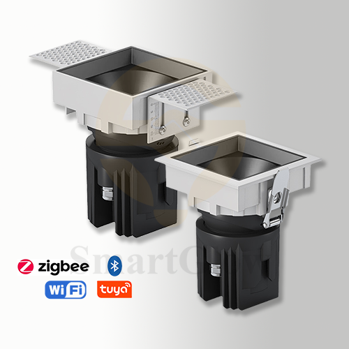 2.5-inch Commercial Adjustable Swivel Square Recessed Led Spot Lighting With Trim