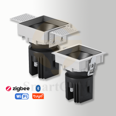 2.5-inch Commercial Adjustable Swivel Square Recessed Led Spot Lighting With Trim