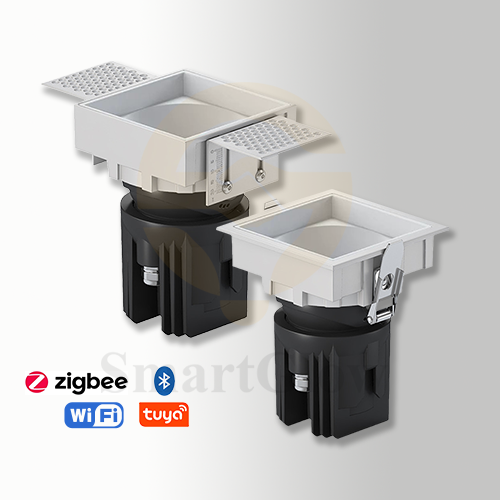 2.5-inch Commercial Adjustable Swivel Square Recessed Led Spot Lighting With Trim