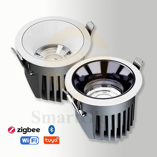 【SG851】Smart Tilt Led Cob Downlights With Transformer Bathroom Dimmable Recessed Led Spotlight