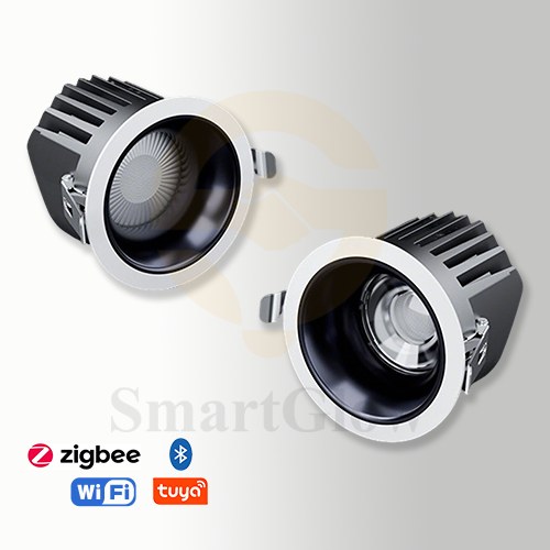 【SG851】Smart Tilt Led Cob Downlights With Transformer Bathroom Dimmable Recessed Led Spotlight