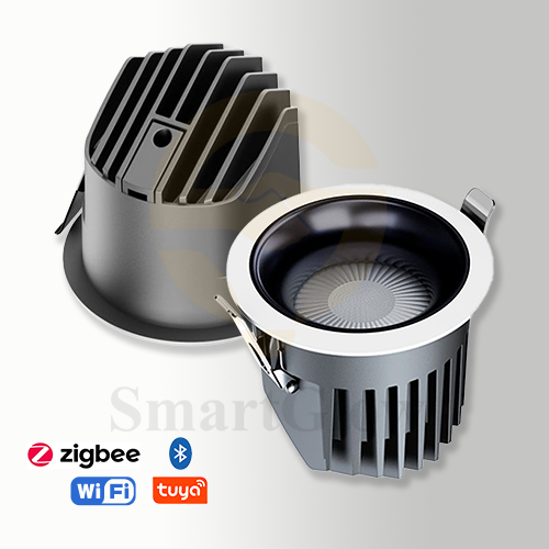 【SG851】Smart Tilt Led Cob Downlights With Transformer Bathroom Dimmable Recessed Led Spotlight