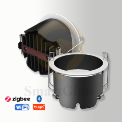 【SG855】Smart Dimmable Matte Black Led Downlight Sunken Ceiling Bathroom Spotlights