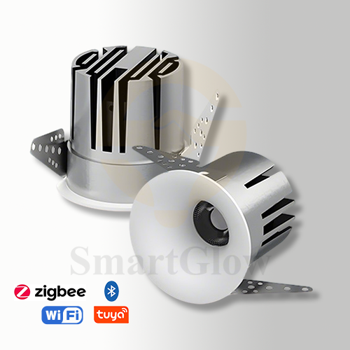 【SG860】Trimless 9W 4 inch Integrated LED Cob recessed Downlight Matt White Spotlighting