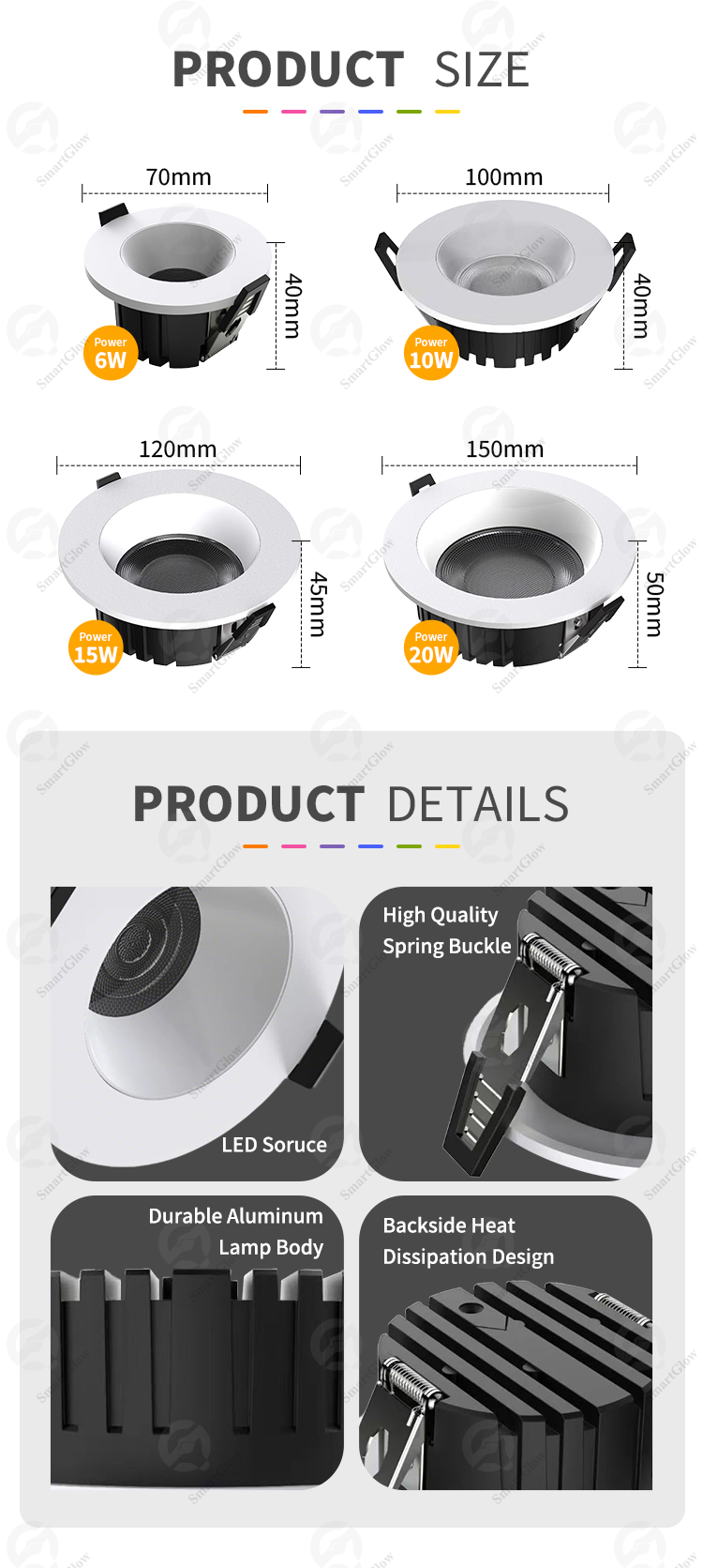 cob led downlight