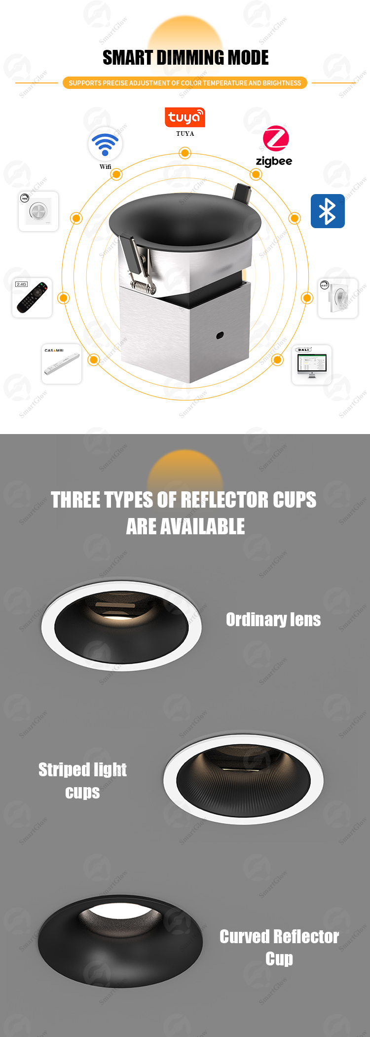 recessed adjustable spotlight