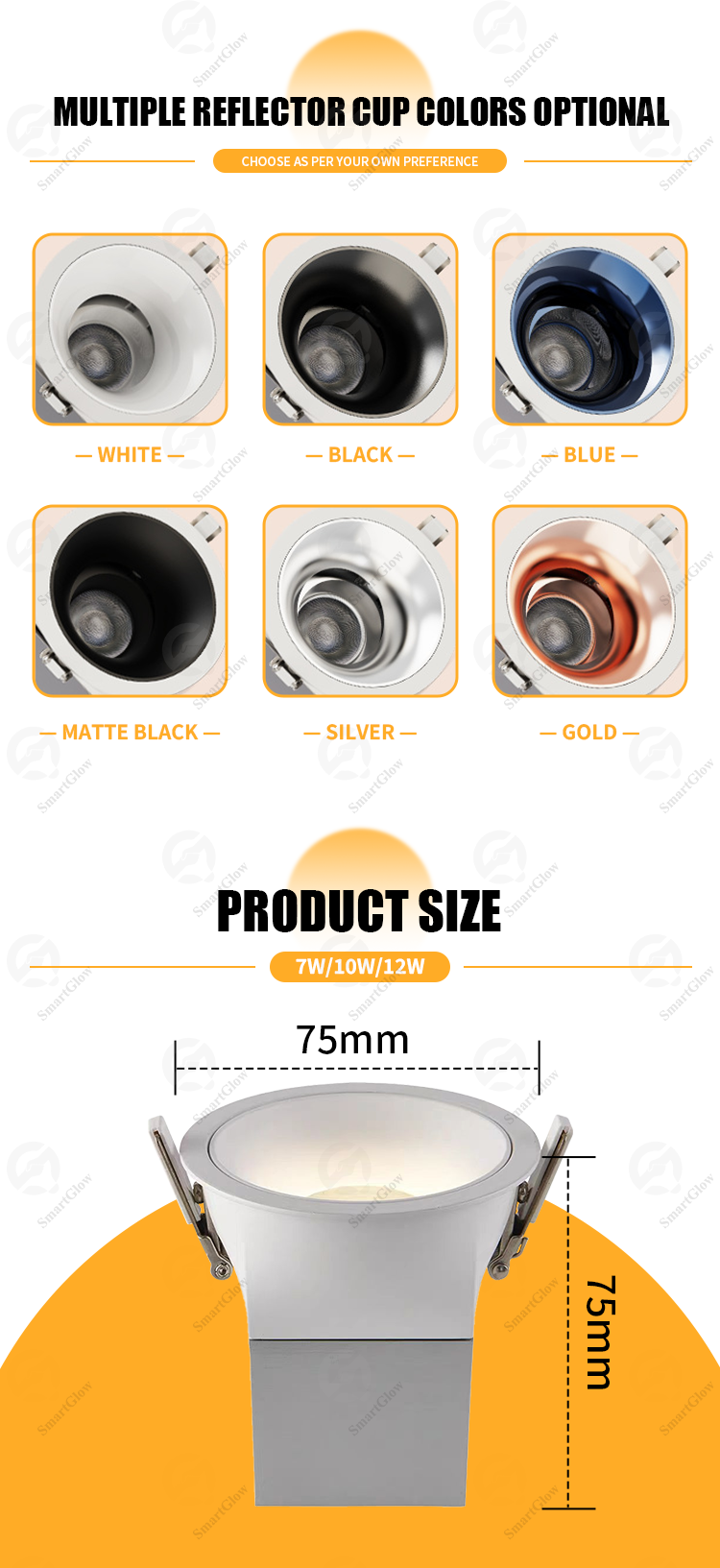recessed adjustable spotlight