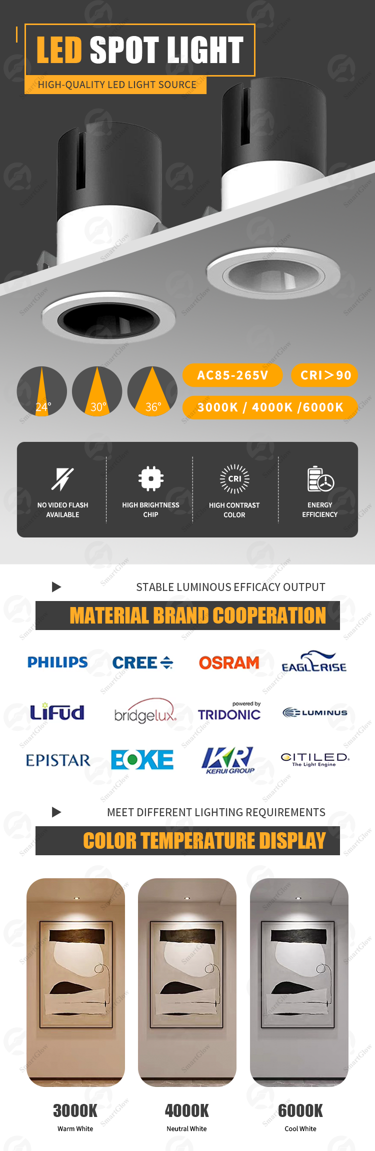 recessed spot light