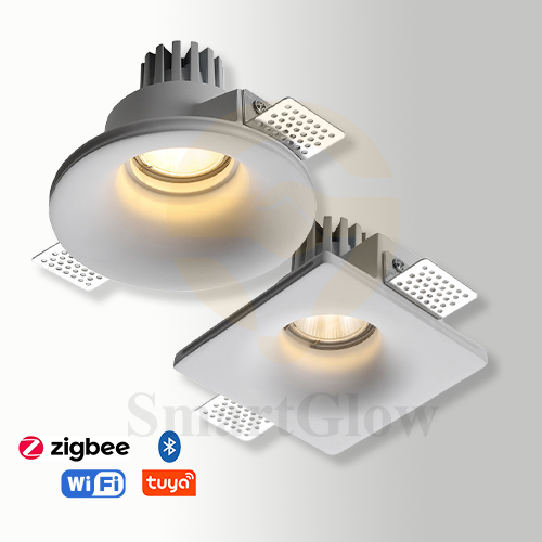 【SG874】7W Led Square Integral Recessed Shower Light Round Smart Shallow White Led Spotlights