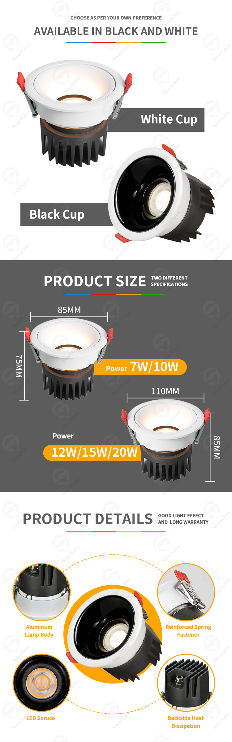 black recessed spotlights