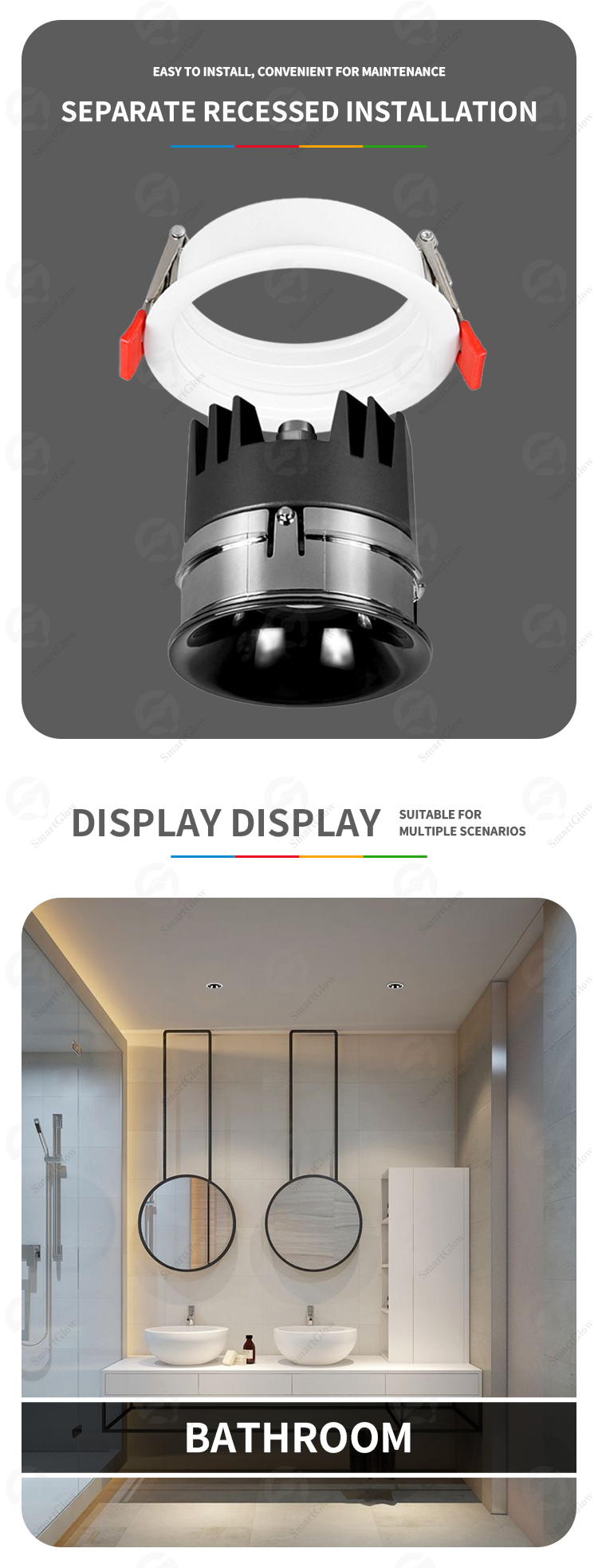 black recessed spotlights