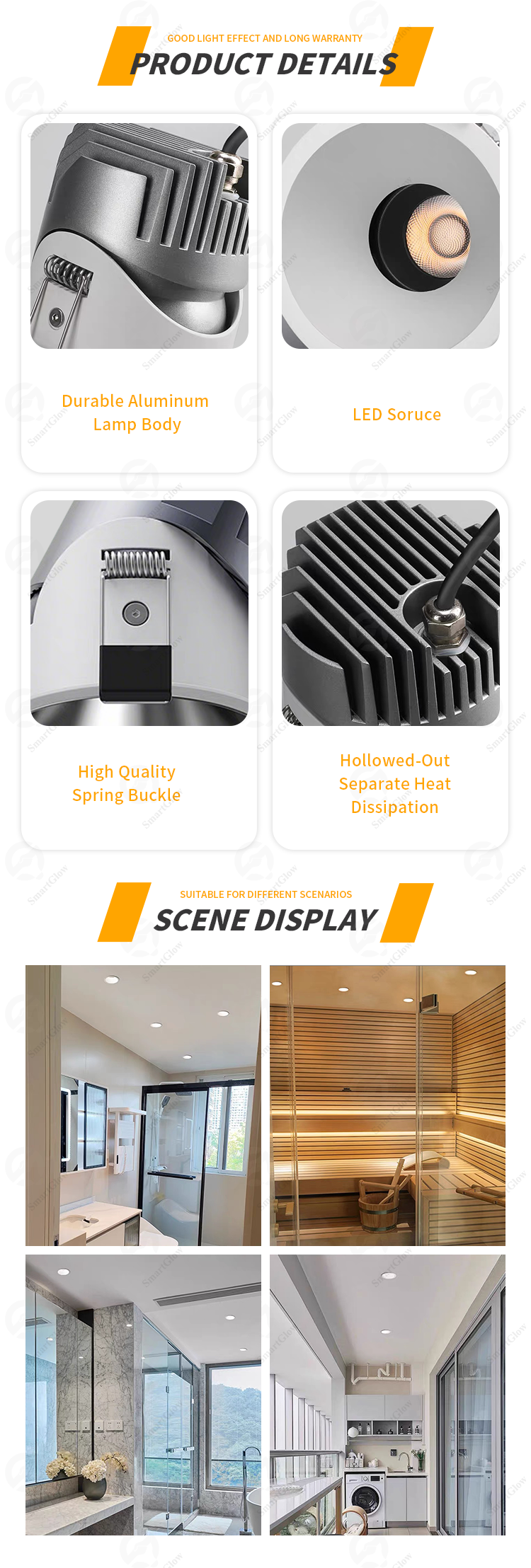 recessed bathroom spotlights