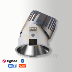 【SG881】5W 3 Inch Waterproof Anti Glare Led Black Recessed Spotlight for Bathroom Kitchen
