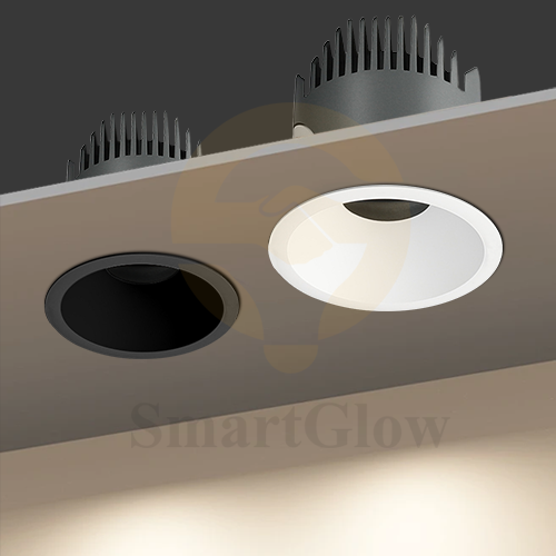【SG881】5W 3 Inch Waterproof Anti Glare Led Black Recessed Spotlight for Bathroom Kitchen