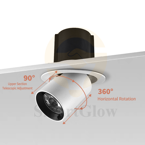 【SG897】5W-30W 4 Inch Gimbal Led Recessed Can Lighting Smart Trimless Adjustable Led Spotlight