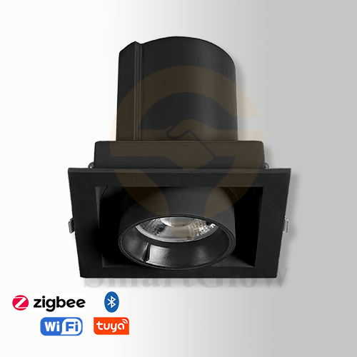 【SG898】3/4-inch Adjustable Gimbal Square Recessed LED Spotlights With White Trim