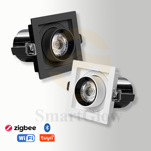 【SG898】3/4-inch Adjustable Gimbal Square Recessed LED Spotlights With White Trim