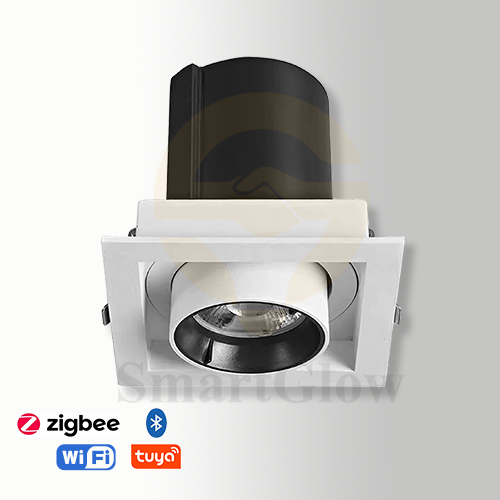 【SG898】3/4-inch Adjustable Gimbal Square Recessed LED Spotlights With White Trim