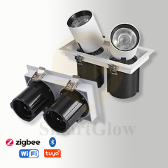 【SG899】12W-35W Adjustable Gimbal Double Recessed Spotlight Recessed Ceiling Led Spot Lights