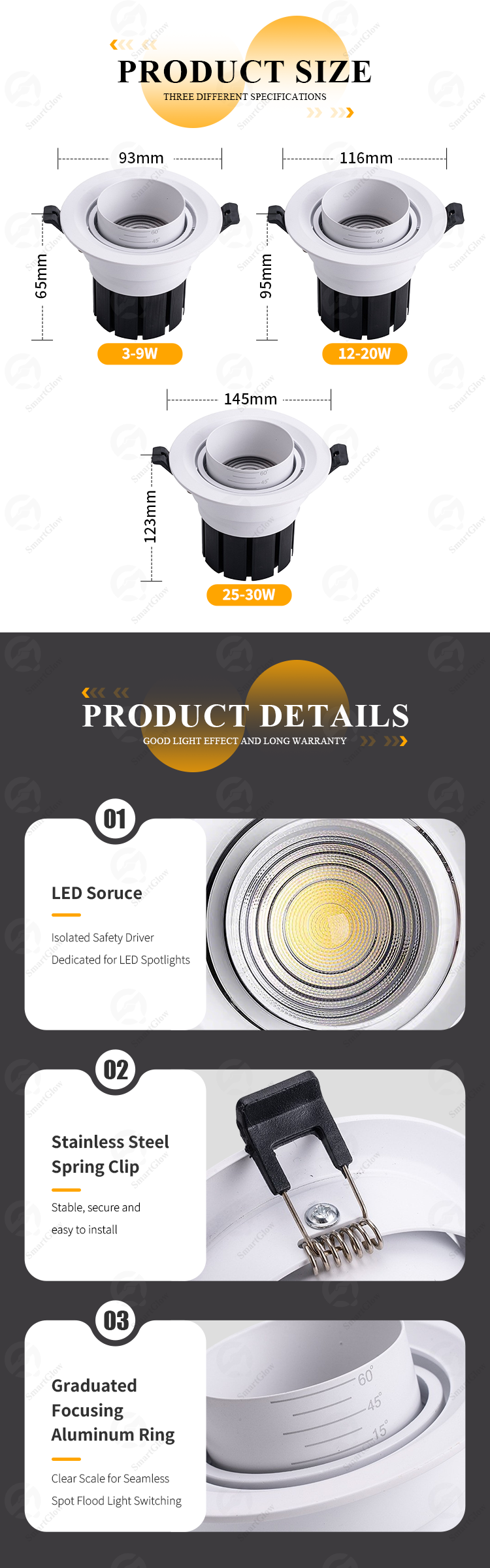 recessed spotlights
