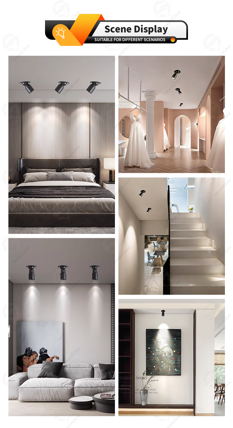 black recessed spotlights