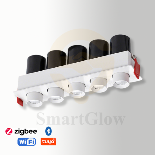 【SG904】5W Adjustable Double Commercial Recessed Led downlight Small Recessed Zoomable Spotlight