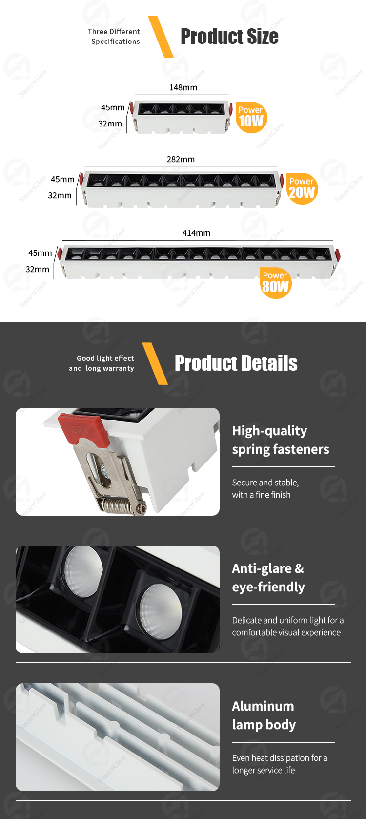recessed linear led lighting