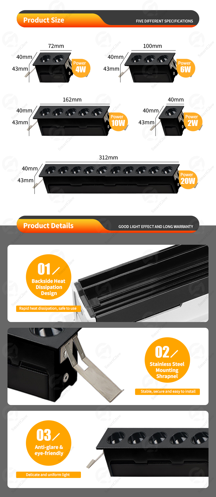 recessed linear led lighting