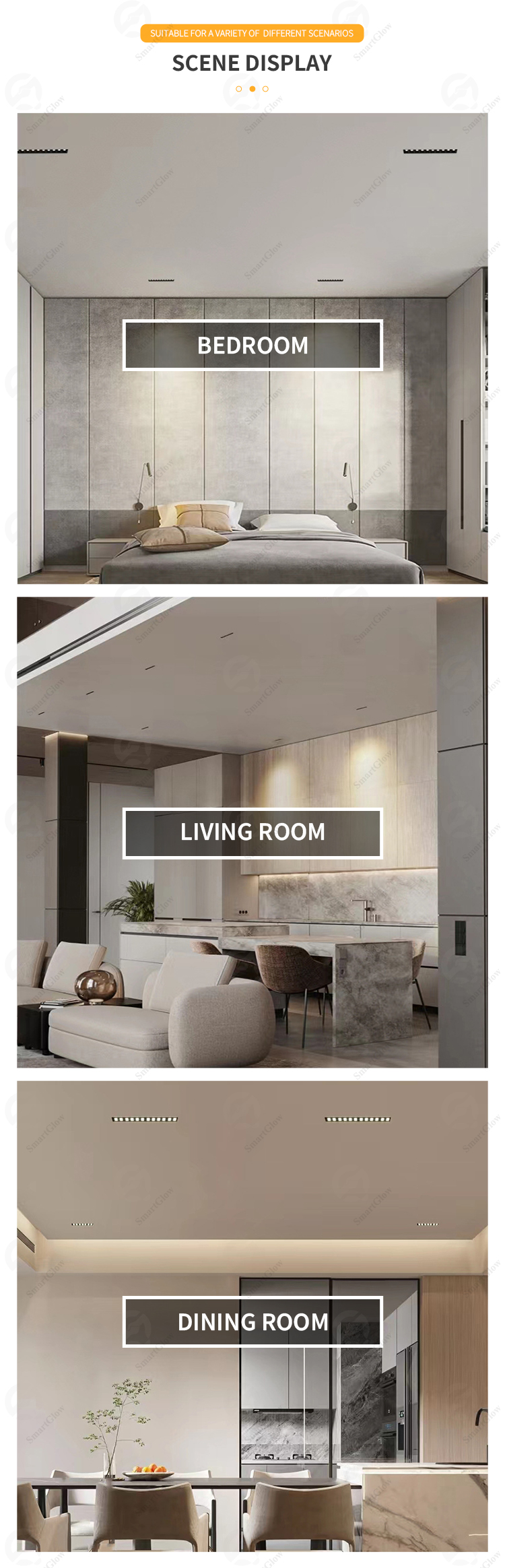 recessed linear led lighting