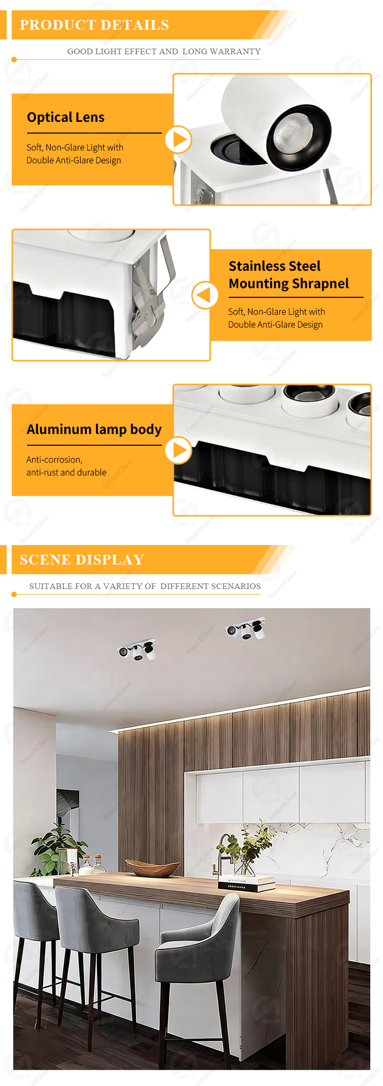 white spotlights ceiling