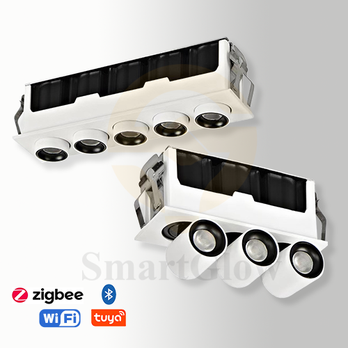 【SG906】2W Trimless White Shallow Recessed Linear LED Spotlight Smart Adjustable Downlight