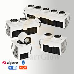【SG906】2W Trimless White Shallow Recessed Linear LED Spotlight Smart Adjustable Downlight