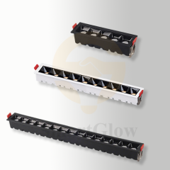 【SG912】Trimless Square Shallow Recessed Linear LED Spotlight Smart Adjustable Grillelight