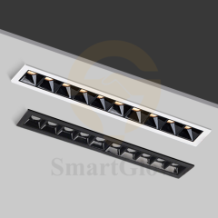 【SG912】Trimless Square Shallow Recessed Linear LED Spotlight Smart Adjustable Grillelight