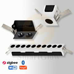【SG913】1.5-inch Small Smart Shallow Ddepth Square Recessed Linear LED Grille Lighting