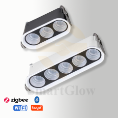 【SG915】1-inch Small Recessed Led Linear Lighting Anti Glare Grillelight With White Trim