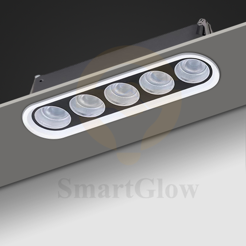 【SG915】1-inch Small Recessed Led Linear Lighting Anti Glare Grillelight With White Trim