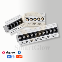 【SG916】3.5-inch Commercial Trimless Smart Recessed Ceiling Linear led Grillelight