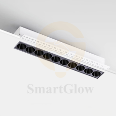 【SG916】3.5-inch Commercial Trimless Smart Recessed Ceiling Linear led Grillelight