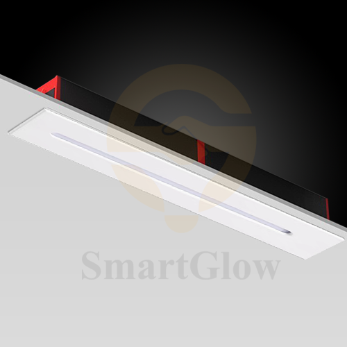【SG917】2-inch Small Square Shallow Depth Recessed Linear Led Grille Light With Trim