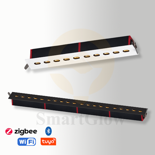 【SG918】2-inch Commercial Anti Glare Square Shallow Recessed Linear Led Grille Lighting With Trim