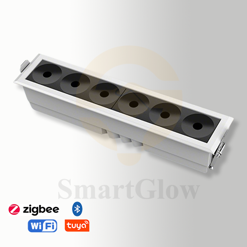 【SG919】2-inch Commercial Square Shallow Recessed Ceiling Linear Led Grille Downlight With White Trim
