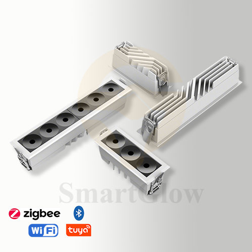 【SG919】2-inch Commercial Square Shallow Recessed Ceiling Linear Led Grille Downlight With White Trim