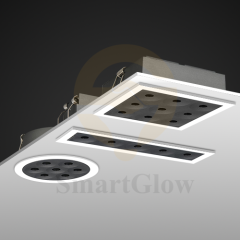 【SG922】Commercial Anti Glare Linear Led Recessed Lighting Canless Square/Round Downlight