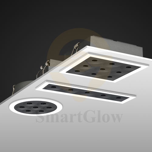 【SG922】Commercial Anti Glare Linear Led Recessed Lighting Canless Square/Round Downlight