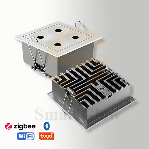 【SG923】10W/20W Commercial Canless Square/Round Downlight Black Recessed Led Grillelight